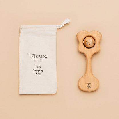 Pēpi Kiss - all natural teething rattle - The Kiss Co